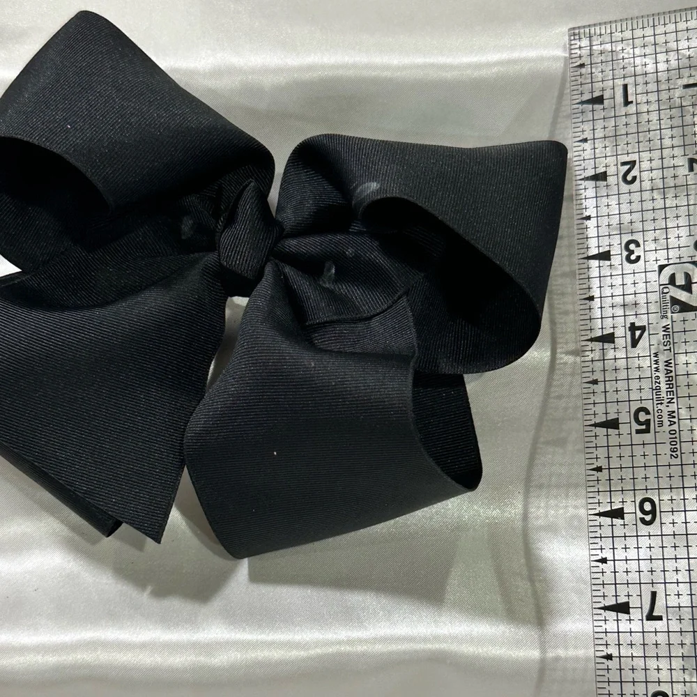 Classic Black Grosgrain Hair Bow- bundle 2+ for savings on shipping.